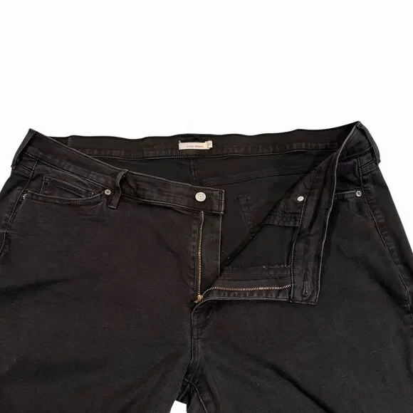 Levi’s Jeans Women’s Classic Straight Fit Size 24W Denim Stretch Dark Wash - Picture 4 of 13